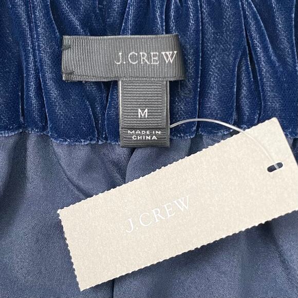 J. Crew Navy Blue Velvet Flounce Ruffle Mini Skirt NWT - Picture 6 of 10